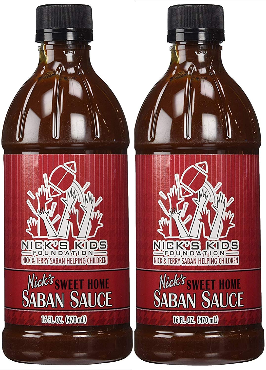 Nick Saban BBQ Sauce - Nick's Sweet Home Saban Sauce 16oz Bottle (2-Pack)